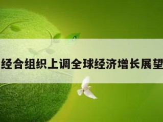 经合组织上调全球经济增长展望